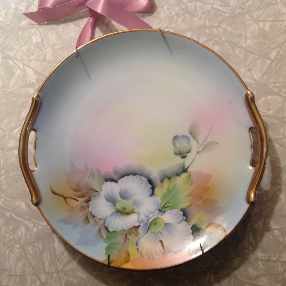 Vintage hand painted "Meito China" cookie plate